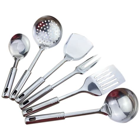 Hot Sale 6 piece kitchen utensil set stainless steel kitchen cooking ...