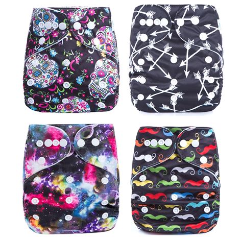 New Prints Cloth Diapers Reusable 5pcs/lot Waterproof PUL Washable ...