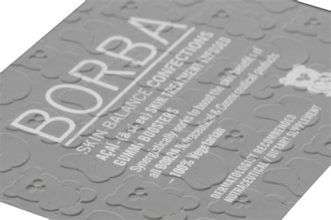 Embossed Labels Quality Printing | Embossing by Adcraft Labels