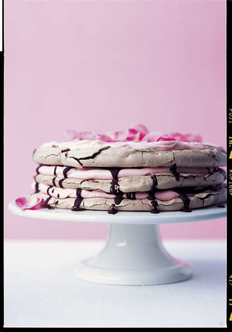 Chocolate meringue with rose chantilly | Daily Mail Online