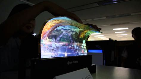 Démo d'un écran OLED Flexible de 45cm