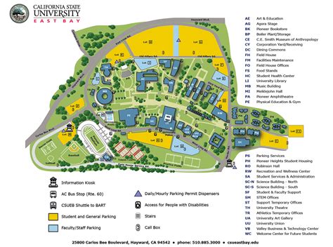 Csu East Bay Campus Map - Map Of New Hampshire