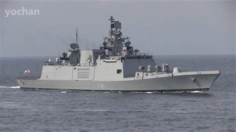 Indian Navy.Shivalik-class Frigate: INS SAHYADRI (F49) Fleet Review - YouTube