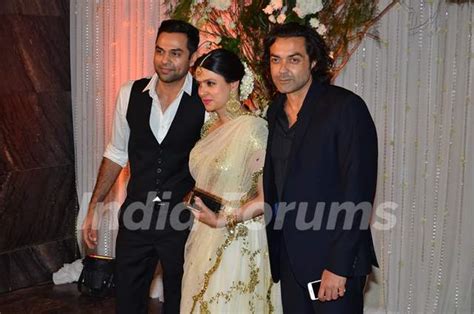 Bobby Deol and Abhay Deol at Karan - Bipasha's Star Studded Wedding ...