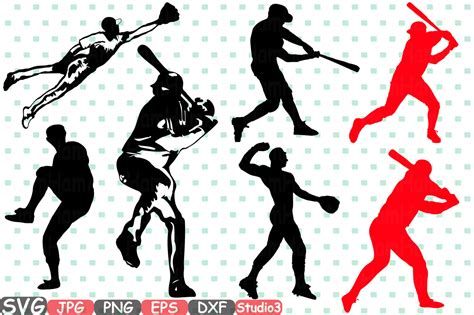 Baseball Silhouette Svg BASEBALL CLIPART Baseball player Svg,Sport ...