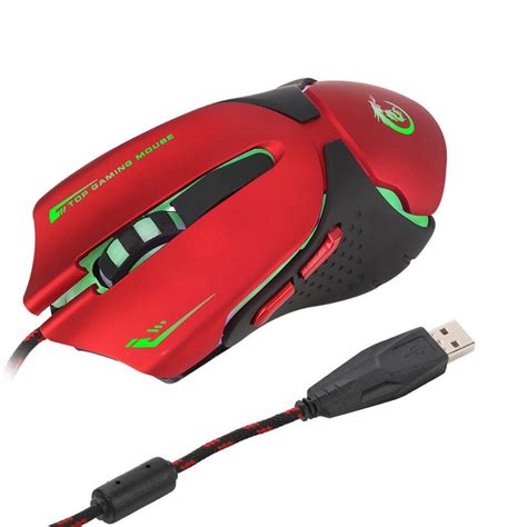 Advanced 2018 New Wired Game Mouse Wired Scroll Wheel Gaming Mouse USB3200 DPI 3 Button Optical ...