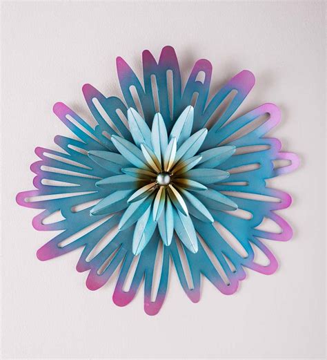 Hang this large 3D Metal Flower Blossom Wall Art anywhere you want ...