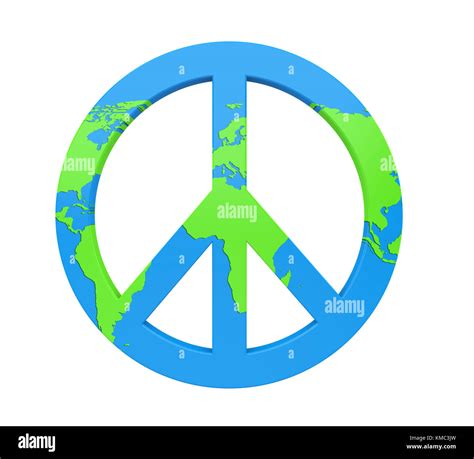 World Peace Symbol Isolated Stock Photo - Alamy