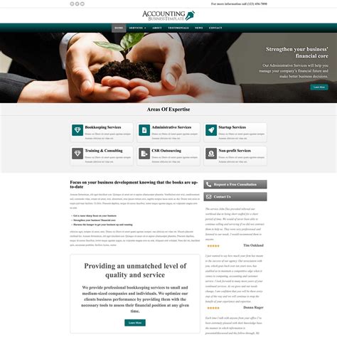 Accounting Website Template – Nexus Themes