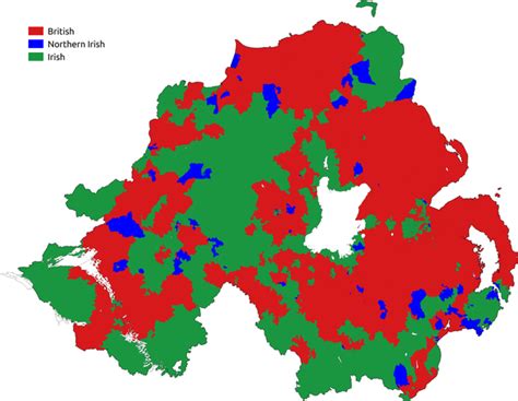 Map : The cultural division of Northern Ireland - Infographic.tv ...