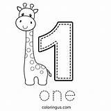 Trace Number One Coloring Page Free Printable PDF sketch template