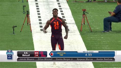 NFL - NFL Combine: DK Metcalf 40-yard dash