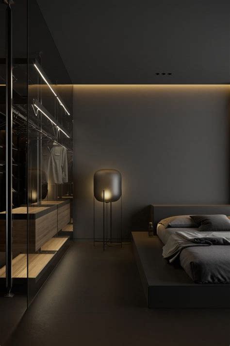 Dark Decor With Alluring Lighting | Dark interior design, Luxurious bedrooms, Dark interiors