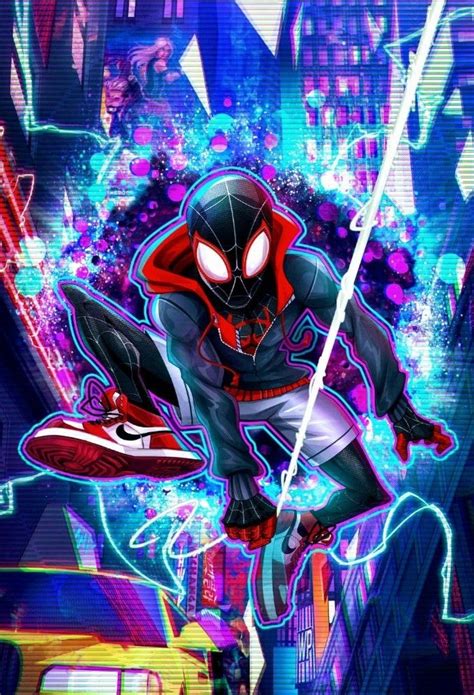 Spider Man Miles Morales Marvel into the spider verse Ultimate | Marvel ...