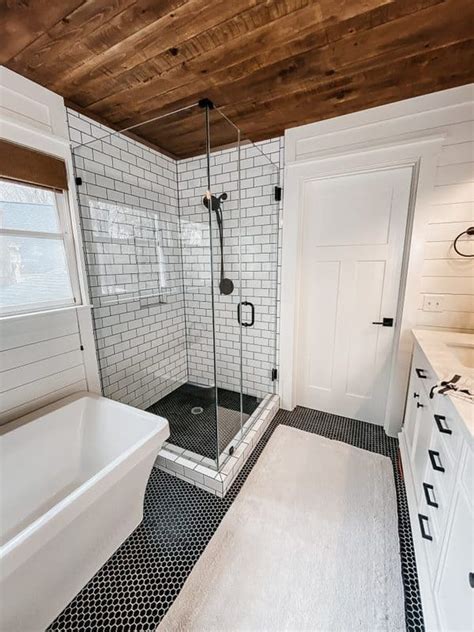 Shiplap bathroom in a modern farmhouse - Home like you mean it