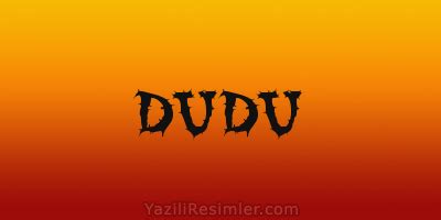 Şekilli DUDU Yazıları – Yazılı Resimler