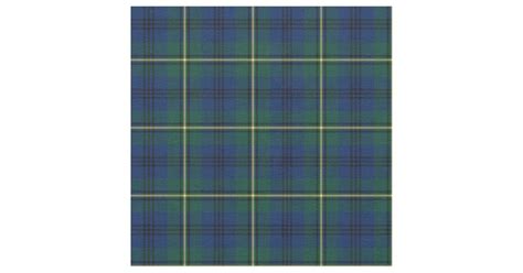 Clan Johnston Tartan Fabric | Zazzle