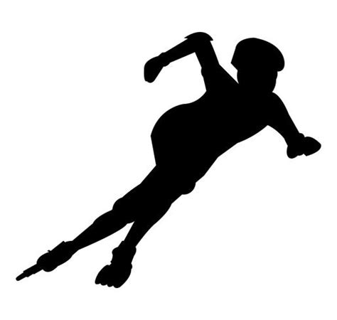 Roller skater silhouette 658752 Vector Art at Vecteezy