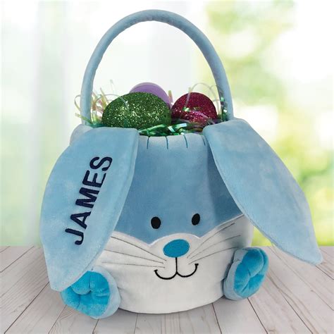 Embroidered Personalized Easter Basket | GiftsForYouNow