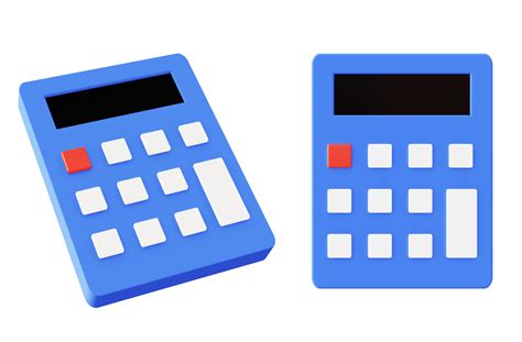 3d Isolated Blue Calculator 11662948 Png - vrogue.co