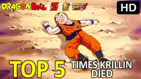 Top 5 Times Krillin Died - YouTube