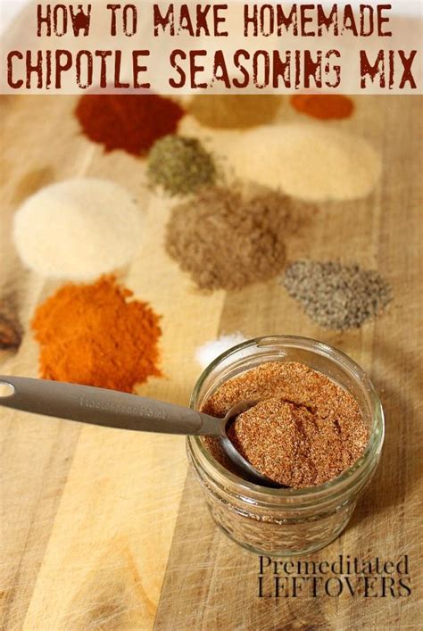 How to Make Chipotle Seasoning Mix | Chipotle seasoning, Seasoning mixes, Homemade dry mixes