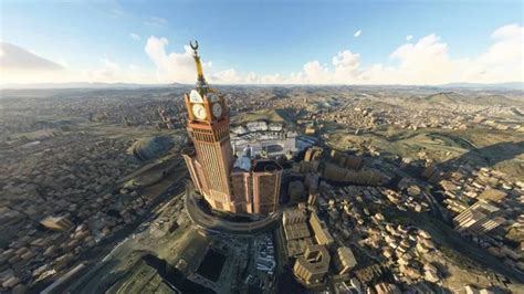 Mecca Drone View Mecca Aerial View Realistic Render Stock Photo by ...