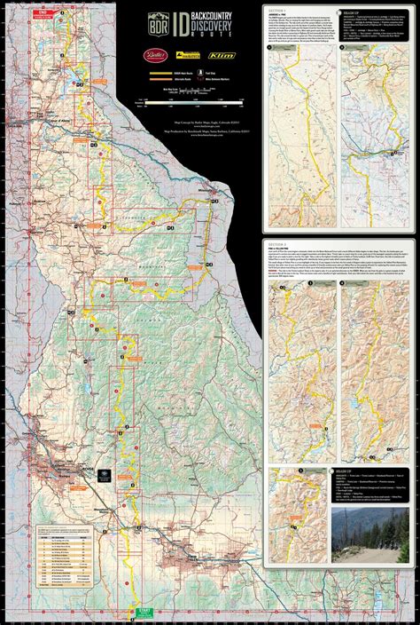 Idaho Backcountry Discovery Route Map - Updated Route – Blue Ridge ...