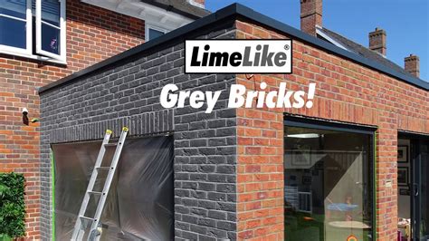 Applying Dyebrick Charcoal Stain To Create A Grey Brick And Mortar Look ...