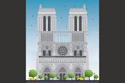 Notre Dame Cathedral - Paris | Illustrations ~ Creative Market