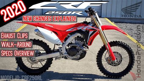 2020 Honda CRF250R Review of Specs / Changes Explained + Exhaust Sound ...