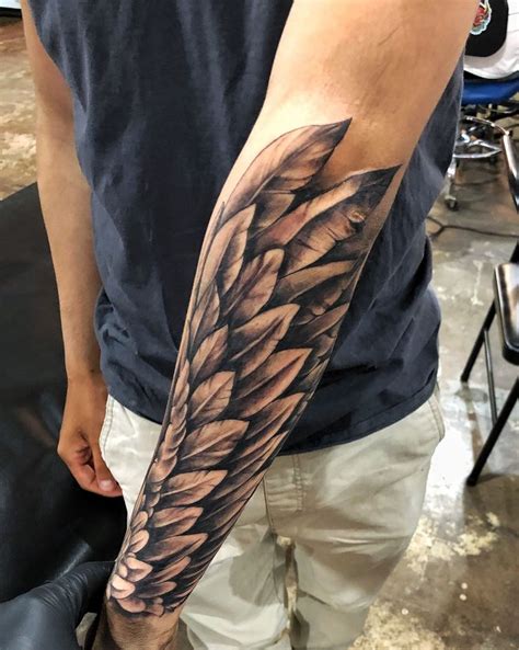 Wing tattoo | Wing tattoo men, Forearm wing tattoo, Wing tattoo designs