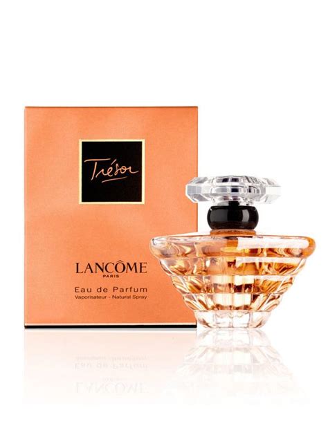 TRESOR BY LANCOME The top note is fruity with peach skin and apricot tones, followed by a rose ...