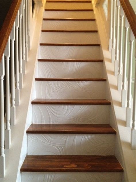 Pin This: Wallpapered Stairs