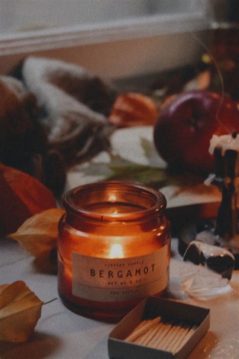 Bergamot candle | Candle aesthetic, Candles aesthetic cozy, Fall candles