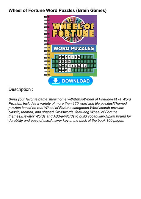 PDF_⚡ Wheel of Fortune Word Puzzles (Brain Games) by benjaminhernmar - Issuu