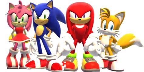 Image - Amy, Sonic, Knuckles and Tails.png - Idea Wiki