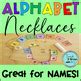 Alphabet Necklaces | Letter Necklaces | Name Necklaces | Alphabet Crafts