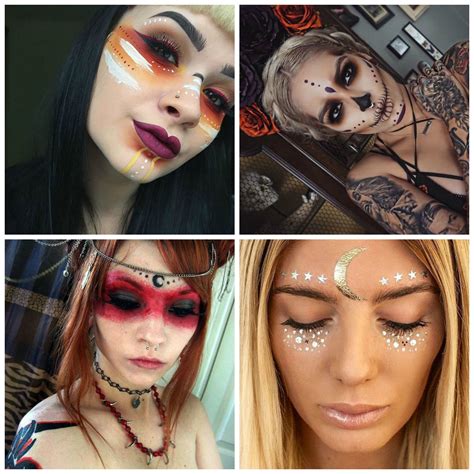 Voodoo Priestess Makeup Ideas. I absolutely LOVE all of these designs. | Halloween makeup pretty ...