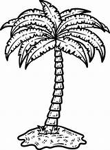 Coloring Pages Tropical Trees sketch template
