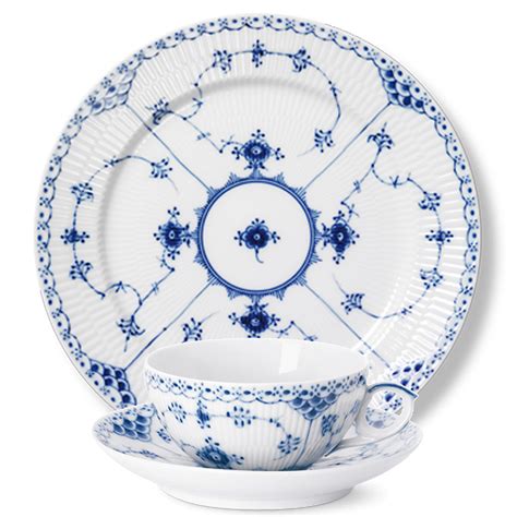 Royal Copenhagen Blue Fluted Half Lace Dinnerware | Gump's