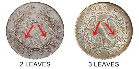 1795 Flowing Hair Silver Dollar 2 Leaves Coin Value Prices, Photos & Info