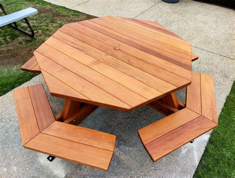 10 Free DIY Octagon Picnic Table Plans