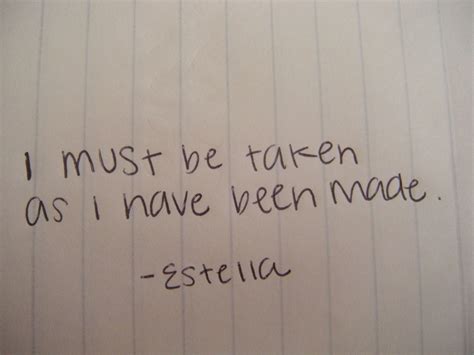 "i must be taken as i have been made." // words from estella in great expectations. | Great ...