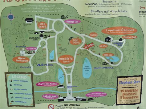 Baton Rouge Zoo - Map - ZooChat