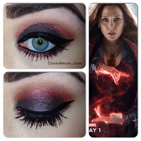 My latest Avenger themed makeup. Based on Wanda Maximoff aka The Scarlet Witch | Witch makeup ...