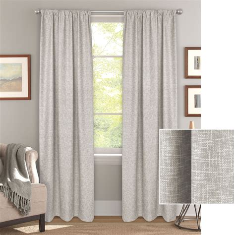 Mainstays Linen Print Single Blackout Curtain Panel - Walmart.com ...