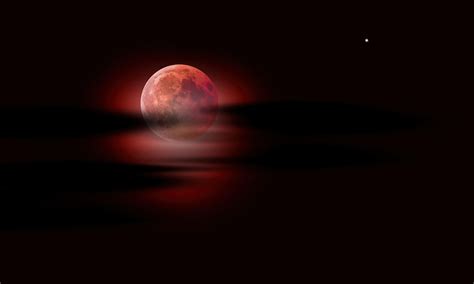 Red Moon Night Sky Wallpapers - Top Free Red Moon Night Sky Backgrounds - WallpaperAccess