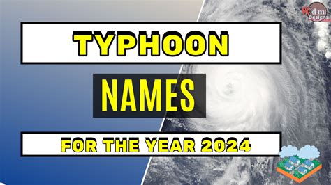 Typhoon Names for 2024 | Mga Pangalan ng Bagyo Ngayong 2024 sa Pilipinas | RdmDesigns