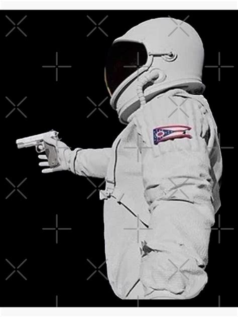 "Astronaut Gun Meme " Art Print by dennieb | Redbubble